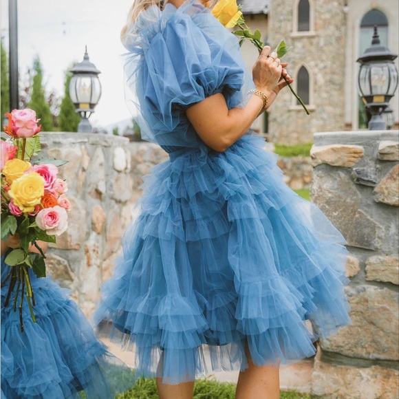 Ivy City Co Short Pixie Dress in Blue L - Picture 4 of 12